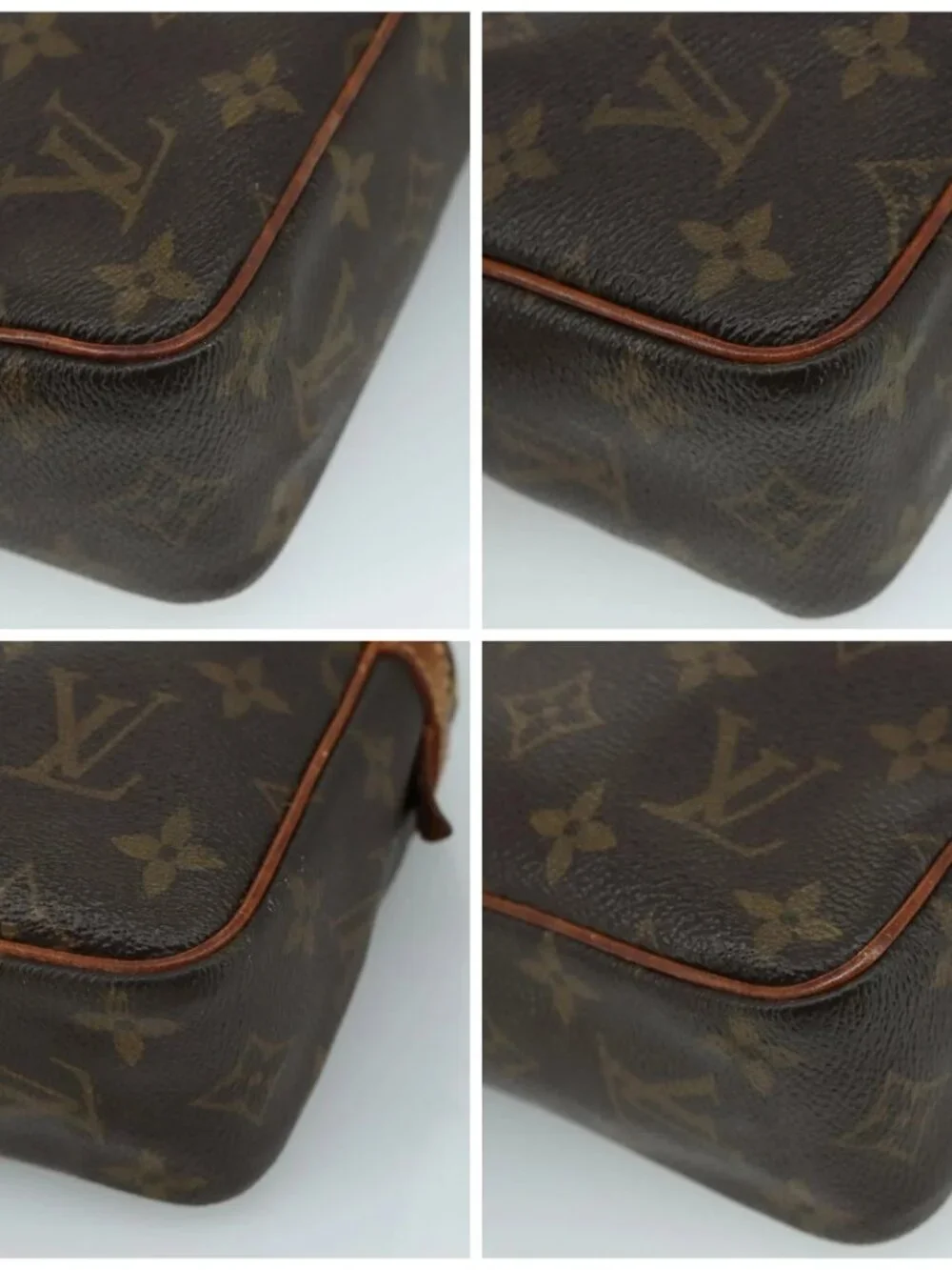 LOUIS VUITTON Monogram Compiegne 23 Clutch Bag M51847 LV Auth